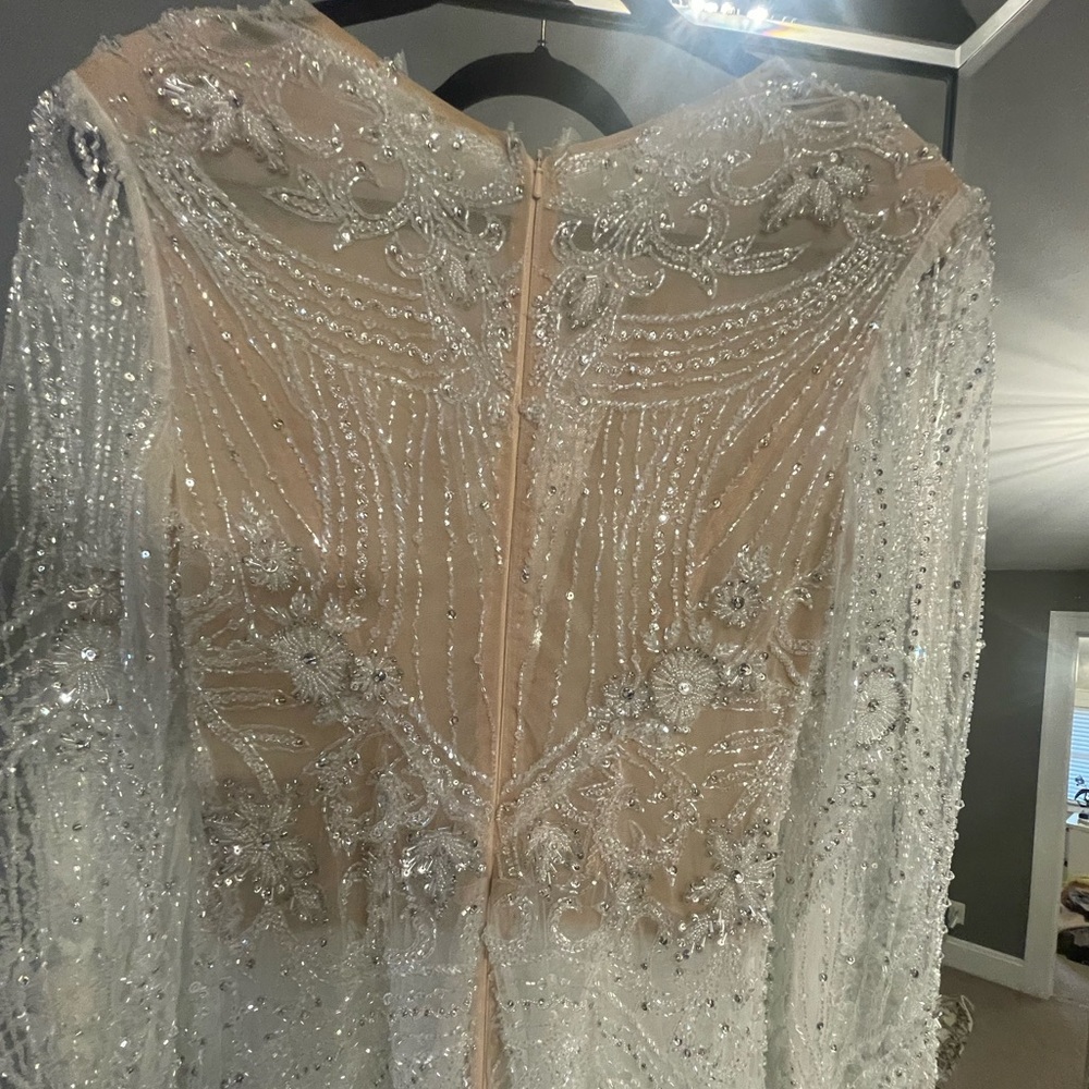 Albina Dyla inspired Couture Custom Lace Beaded Wedding/Prom Gown - Picture 13 of 13